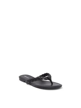 COPY - Abound BNWT "Frannie" braided black sandals thong NEW
